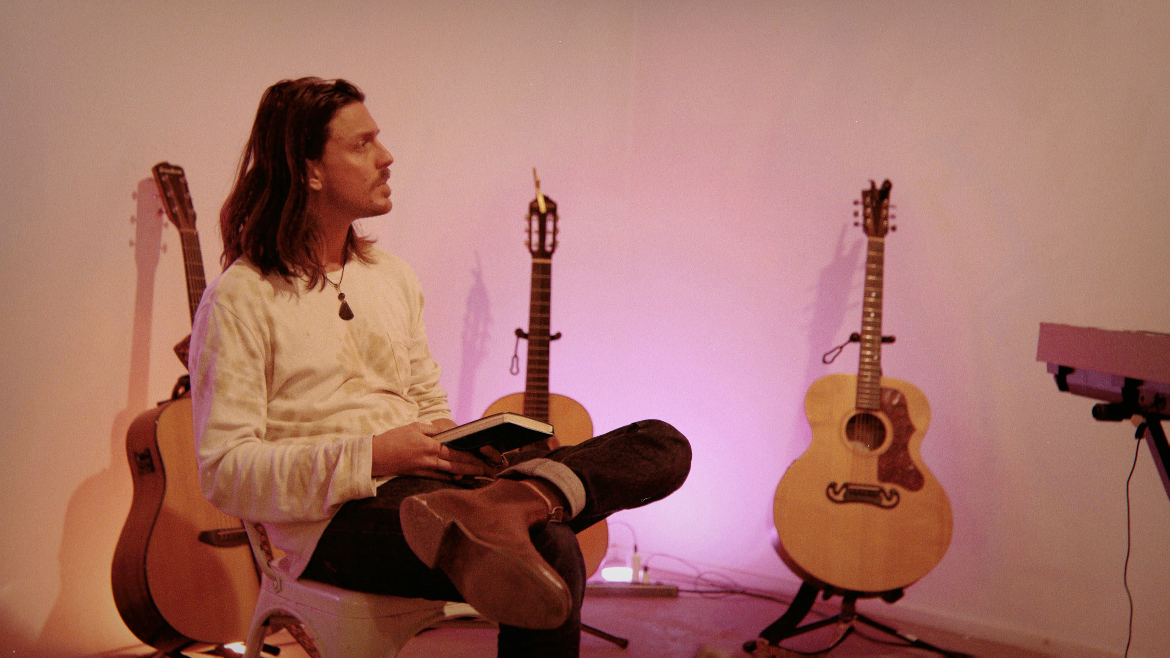Benjamin Webster in the Songwriting Sanctuary session